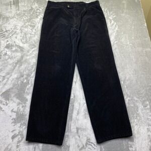 VTG Neiman Marcus Competitive Edge Mens Black Corduroy Pants Size 34 Hong Kong